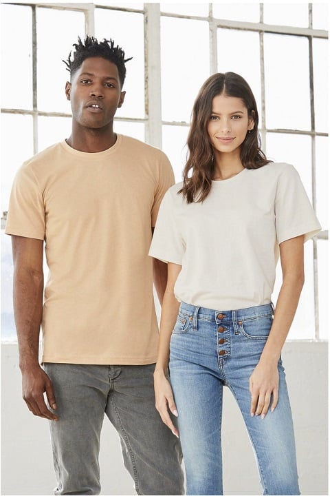 Wholesale Bella Canvas 3001 Unisex short sleeve t-shirt from blank apparel wholesaler BulkApparel 