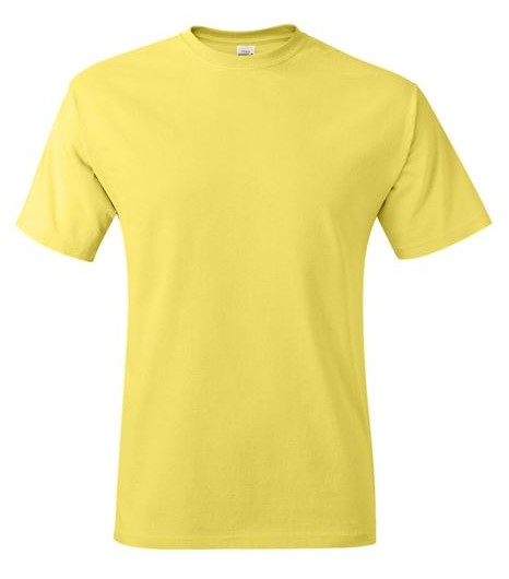 Wholesale Hanes 5250 Authentic Short Sleeve Blank T-Shirt in yellow from Bulk Apparel wholesaler. Part of the BulkApparel What to Wear based on your Favorite Pokemon blog.