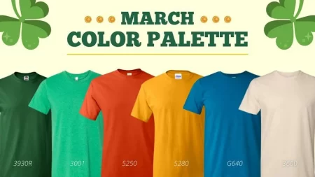 March T-Shirt Color Palette