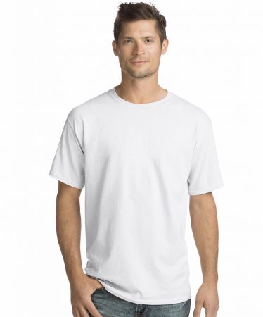 Hanes wholesale ComfortSoft white t-shirt