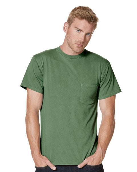 Wholesale bulk apparel Next Level 7415 Inspired Dye Pocket Crew blank t-shirt. 