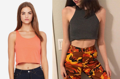 DIY basic cropped tank by BulkApparel wholesale distributor