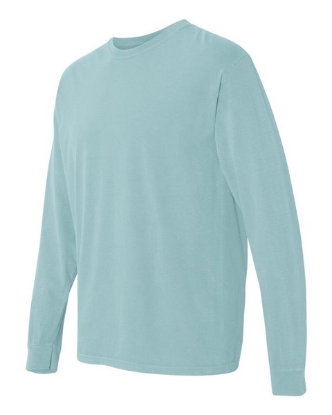 wholesale Comfort Colors - Garment-Dyed Heavyweight Long Sleeve T-Shirt - 6014 chalky mint Bulk Apparel wholesaler