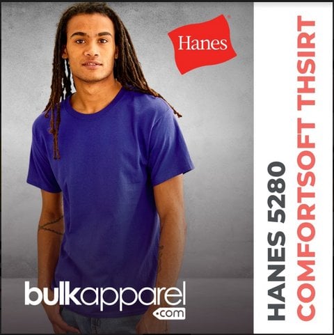 wholesale Hanes 5280 ComfortSoft T-Shirt BulkApparel wholesale clothing distributor