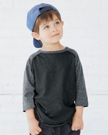 BulkApparel Guide to Easter DIY with wholesale Rabbit Skins Toddler Baseball Fine Jersey Three-Quarter Sleeve Tee 3330 from Bulk Apparel distributor
