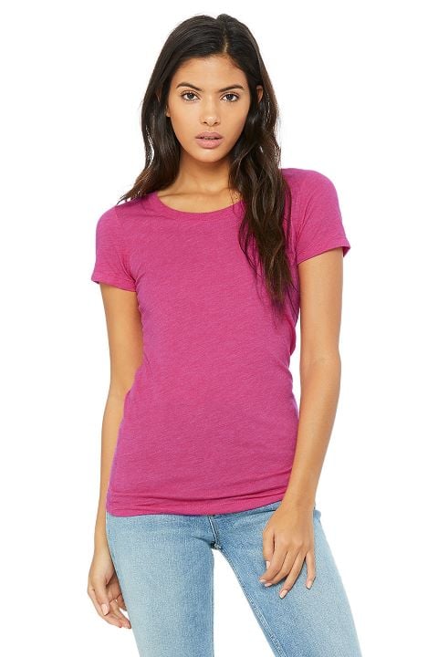Wholesale Bella + Canvas 8413 Women's Triblend Short Sleeve Tee, DIY T-shirt Trends 2020 Part 2 from BulkApparel 