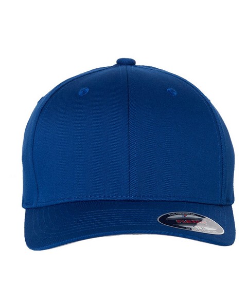 Baseball opening day wholesale Flexfit Twill Cap 6277 royal blue by Bulk Apparel wholesaler