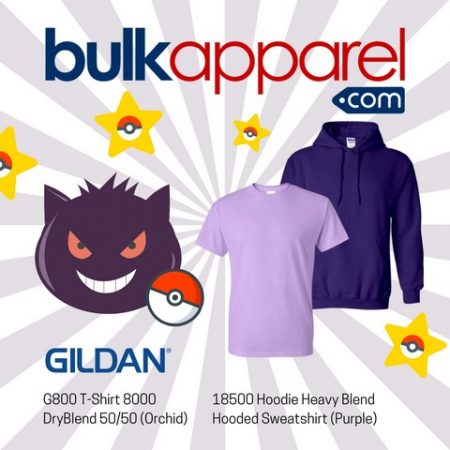 wholesale Gildan Gengar themed promo Bulk Apparel