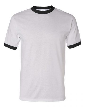 Wholesale Augusta Sportswear 710 50/50 Ringer T-Shirt
