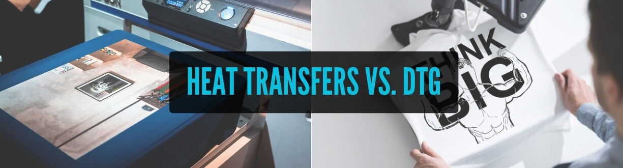 What is the difference between heat transfers and dtg?