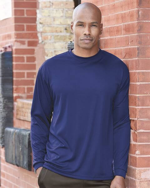 Streamlining your t-shirt printing process with expert apparel printing business tips and high-quality blank t-shirt recommendations from BulkApparel wholesale t-shirt supplier. Featuring this C2 Sport 5104 Performance Long Sleeve T-Shirt. 