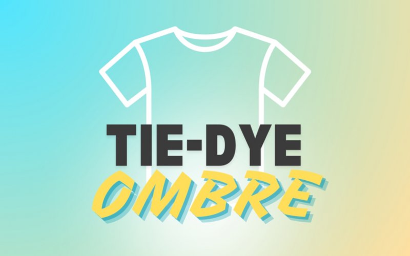 How to ombre tie-dye t-shirts and blank apparel