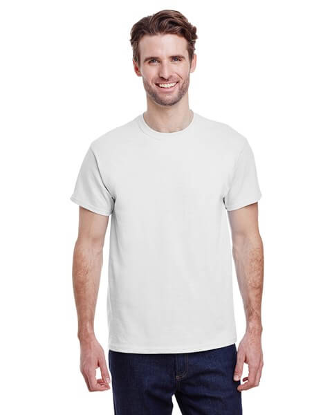 Wholesale shirts for silkscreen printing featuring this BulkApparel G500 Gildan T-Shirt 5000 Heavy Cotton 5.3oz. 