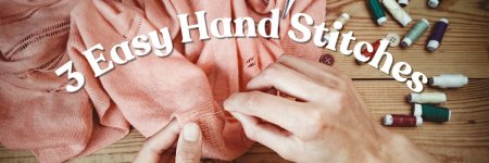 3 Easy hand stitches to fix holes in your shirts.