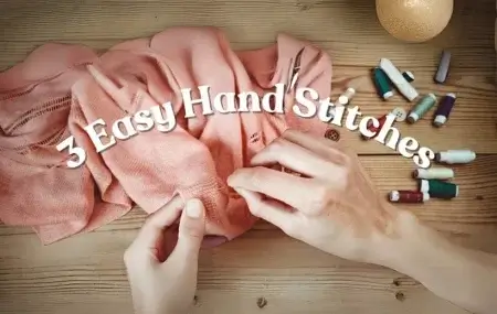 Easy hand stitches to repair clothing.