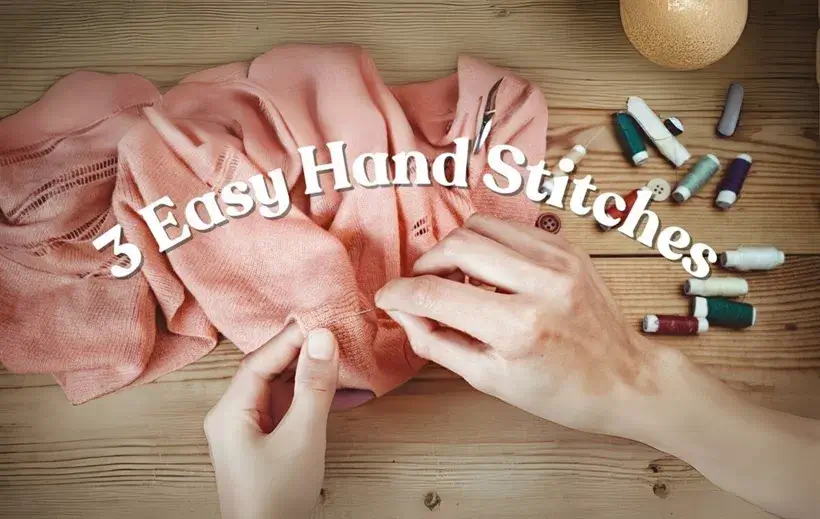 Easy hand stitches to repair clothing.