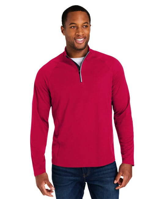 CORE365 wholesale apparel featuring this wholesale CORE365 CE418 Men's Origin Performance Pique Quarter-Zip from bulkapparel. 