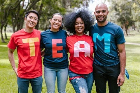 Shop Bulk Apparel by Color for coordinated team uniforms and event wear.