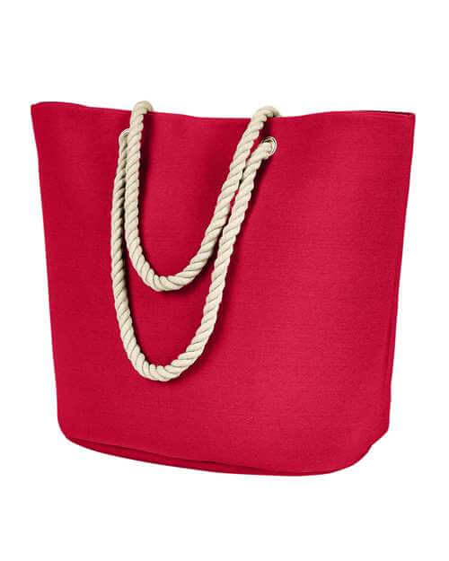 Wholesale BAGedge BE256 Polyester Canvas Rope Tote from bulkapparel. 