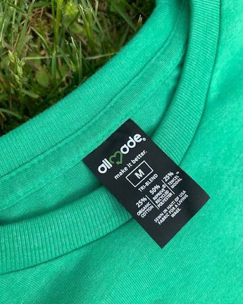 Allmade apparel reducing carbon footprint