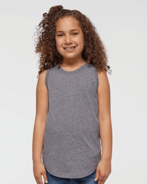 LAT 2692 Girls' Relaxed Fine Jersey Tank
