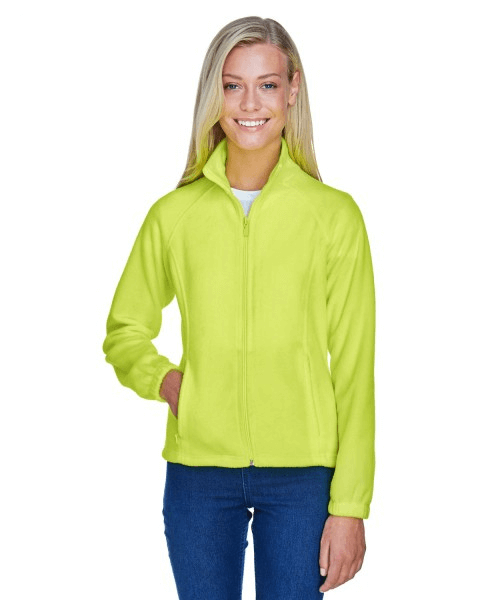 Women's workwear featuring the wholesale Harriton M990W Ladies' 8 oz. Full-Zip Fleece from BulkApparel. 