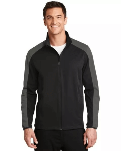 J718 Active Colorblock Soft Shell Jacket