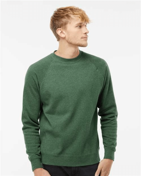 Wholesale Independent Trading Co. PRM30SBC Unisex Special Blend Raglan Crewneck Sweatshirt Independent Trading Co. PRM30SBC Unisex Special Blend Raglan Crewneck Sweatshirt