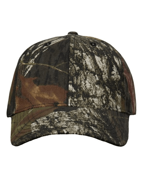 Firm and relaxed caps featuring the Valucap VC150 Licensed Camo Cap