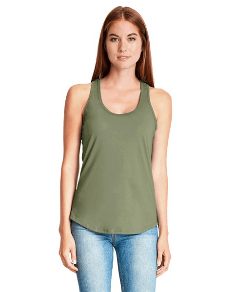 Next Level 6338 Women's CVC Gathered Racerback Tank