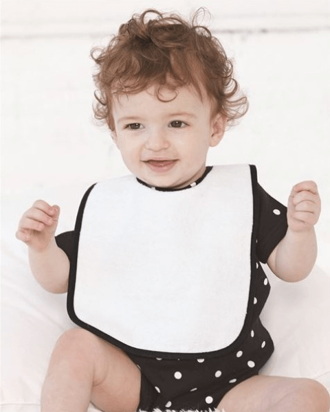 Rabbit Skins 1003 Infant Contrast Trim Terry Bib