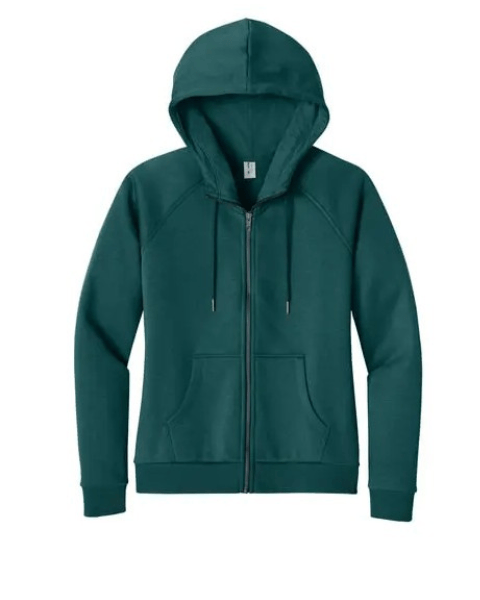 Wholesale AllMade AL5003 Women's Organic CVC Fleece Full-Zip Hoodie AllMade AL5003 Women's Organic CVC Fleece Full-Zip Hoodie