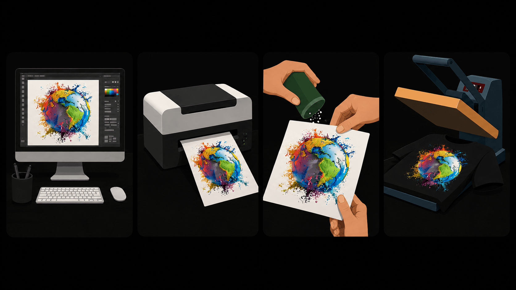 Wholesale DTF transfers DTF direct to film transfers for custom printing from bulkapparel.